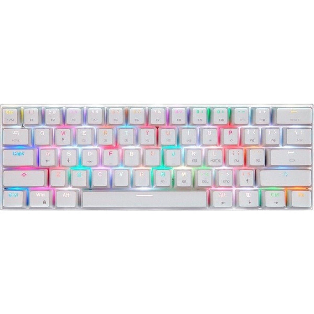 61 Tuşlu K401 Renk Engelleme Rgb Işık Renk Engelleme Özelleştirilmiş Membran Tuş Kablo Ayırma Oyun Kablolu Klavye (Yurt Dışından) - Beyaz Oyuncu Klavyesi Fiyatı