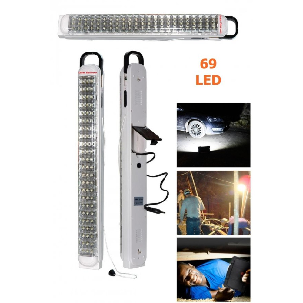 69 Led Bataryali Sarjli Isildak Otomatik Led Lamba Ipli Fener Kademeli Askili El Feneri Kamp Aksesuarı Fiyatı