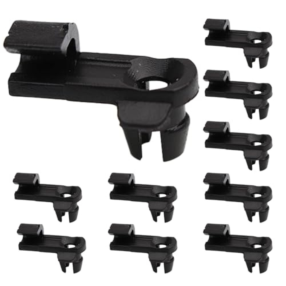 69759-0C010 Hood Clips, 10-Pack Hood Safety Catch Snap Compatible with Toyota Sequoia 2001 to 2020 Year,Replacement Parts for Tundra 2000 to 2013 Year
