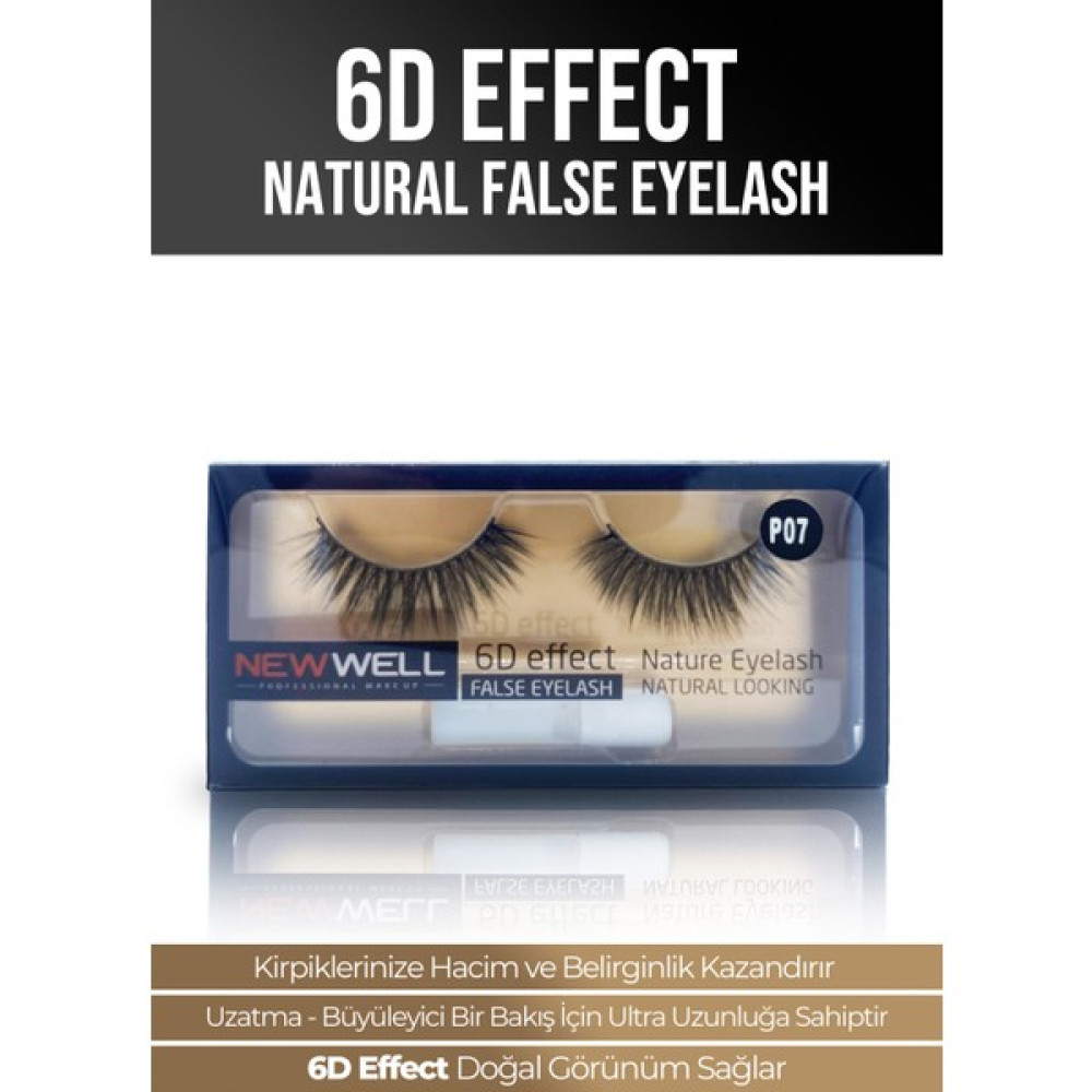 6D Effect Natural False Eyelash P07 Takma Kirpik Ürünleri Fiyatı