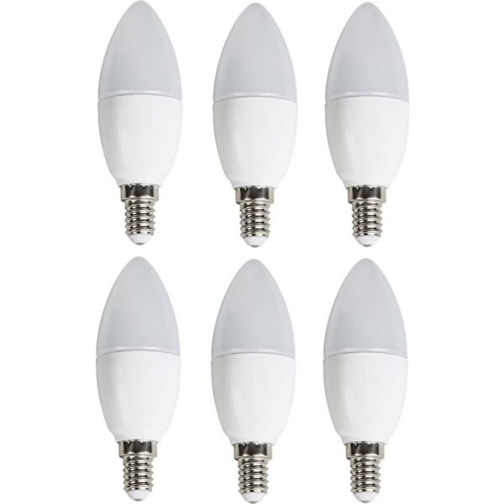 6'lı 8 W CT-4083 LED Ampul-İnce E14 Duy-Avize Ampülü-Beyaz Işık 6400K - 1 - 10 W - Beyaz Led Aydınlatmalar Fiyatı