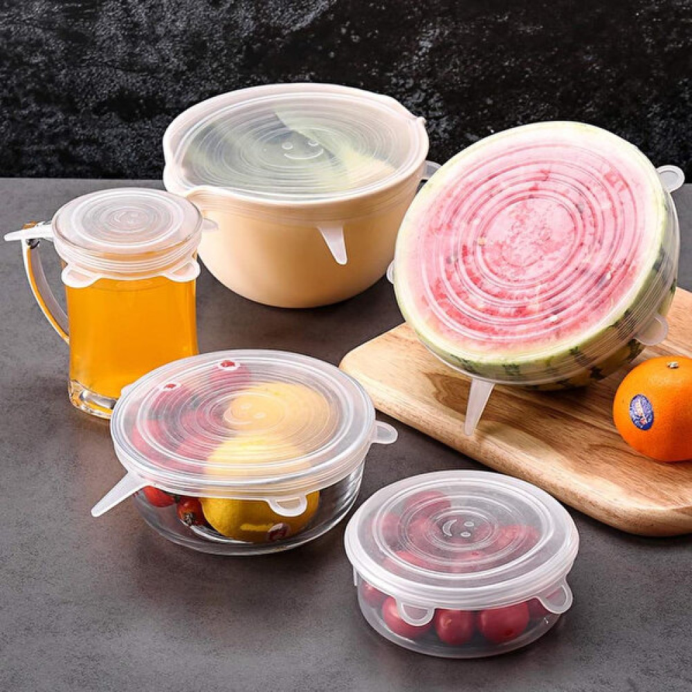 6'lı Silikon Streç Kapak Tabak Bardak Gıda Bonesi Mutfak Gereçleri Fiyatı