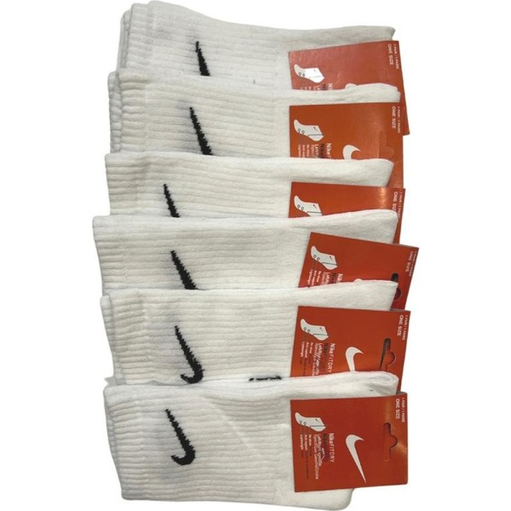 6'lı Tikli Beyaz Çorap Sporcu Kolej -Tenis Tikli Çorap Çorap (Outdoor) Fiyatı