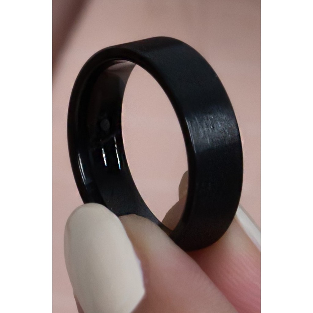 6mm Mat Düz Model Unisex Kadın Erkek Çelik Alyans Yüzük CL29 - Siyah - 22 Diğer Fiyatı
