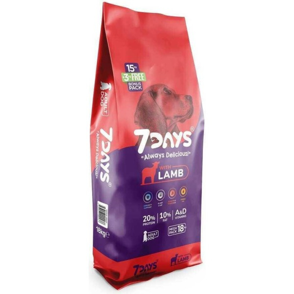 7 Days Kuzu Etli Yetişkin Köpek Maması 18 kg Evcil Hayvan Ürünleri Fiyatı
