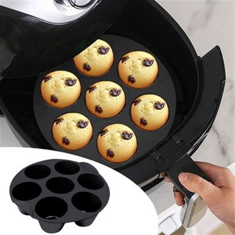 7 Gözlü Silikon Çok Amaçlı Airfryer Muffin Cupcake Kek ve Çörek Pişirme Kalıbı - Renkli Yemek & Mutfak Masası Fiyatı