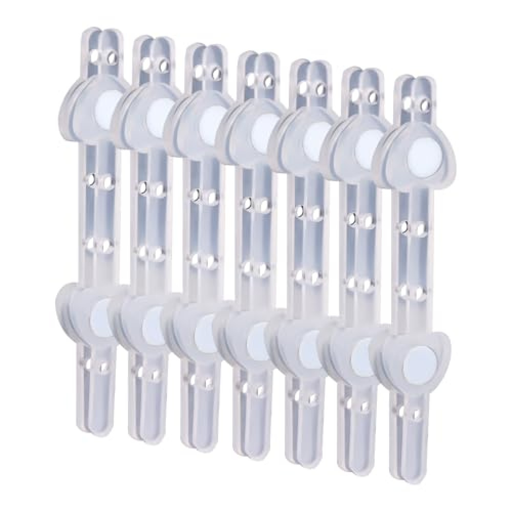 7 Pairs Clear Boutonniere Magnets, Transparent Floral Magnets Clips Flower Corsage Pin Magnetic Brooches Corsage Fasteners Business Buttonhole for Handmade Wedding Bride Corsage Making Accessories
