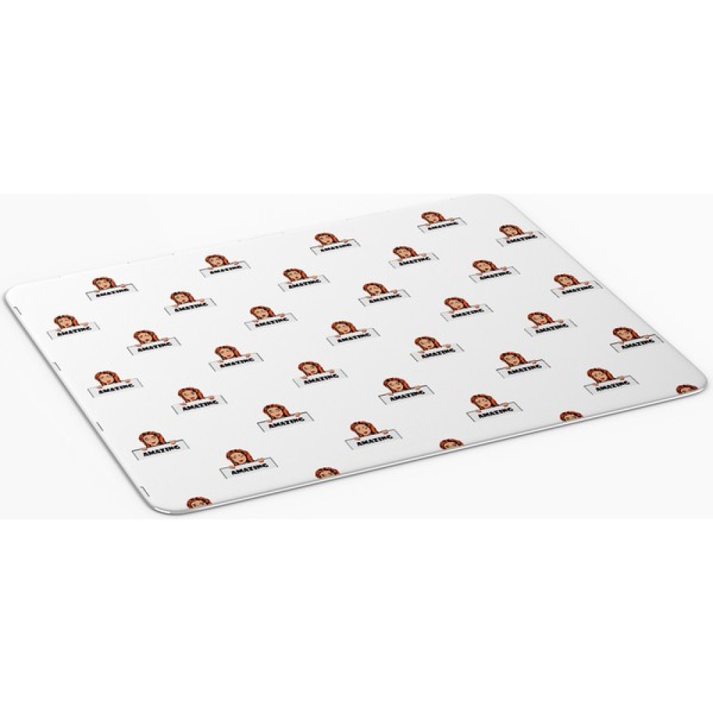 7 Renk Dekor Popart Kadın Amazıng Yazılı Kare Baskılı Mouse Pad-28 - Renkli Mouse Pad Fiyatı