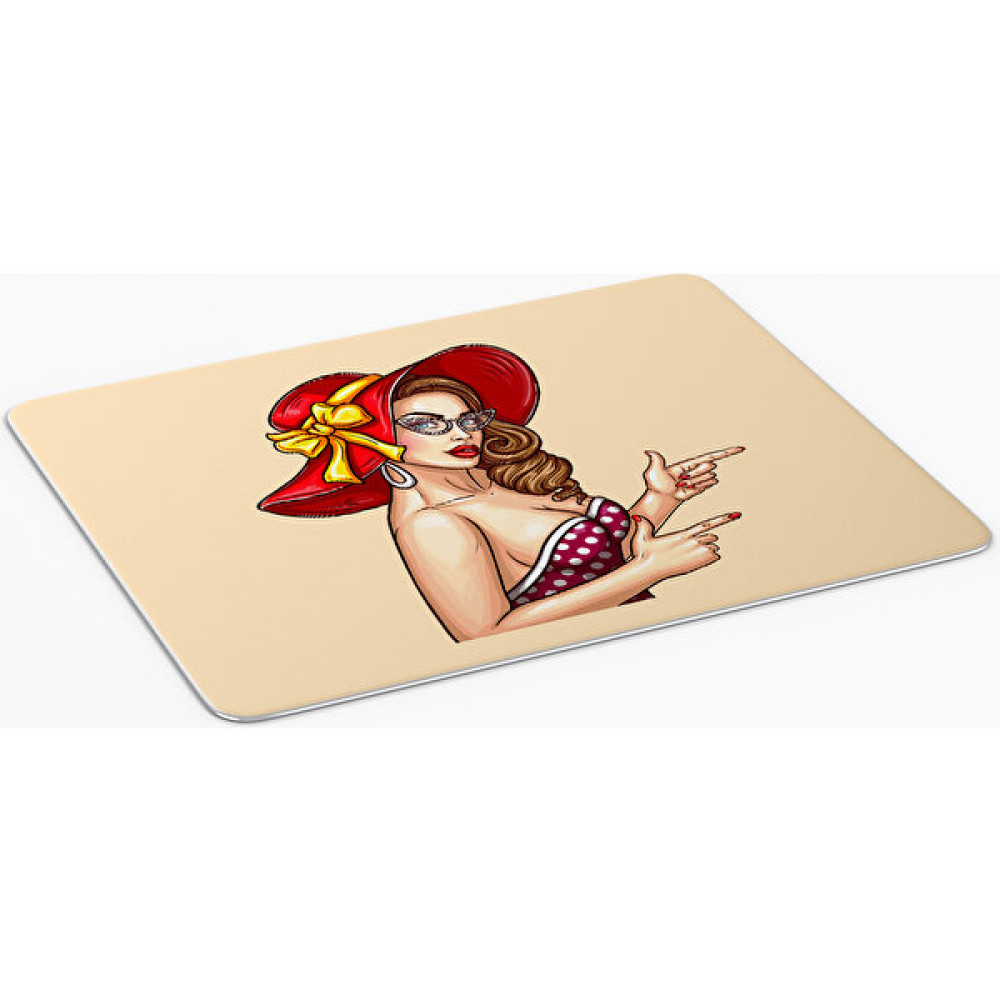 7 Renk Dekor Popart Kadın Are Baskılı Mouse PAD-183 - Renkli Mouse Pad Fiyatı