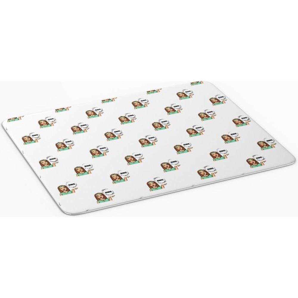 7 Renk Dekor Popart Kadın Omg Yazılı Kare Baskılı Mouse Pad-39 - Renkli Mouse Pad Fiyatı