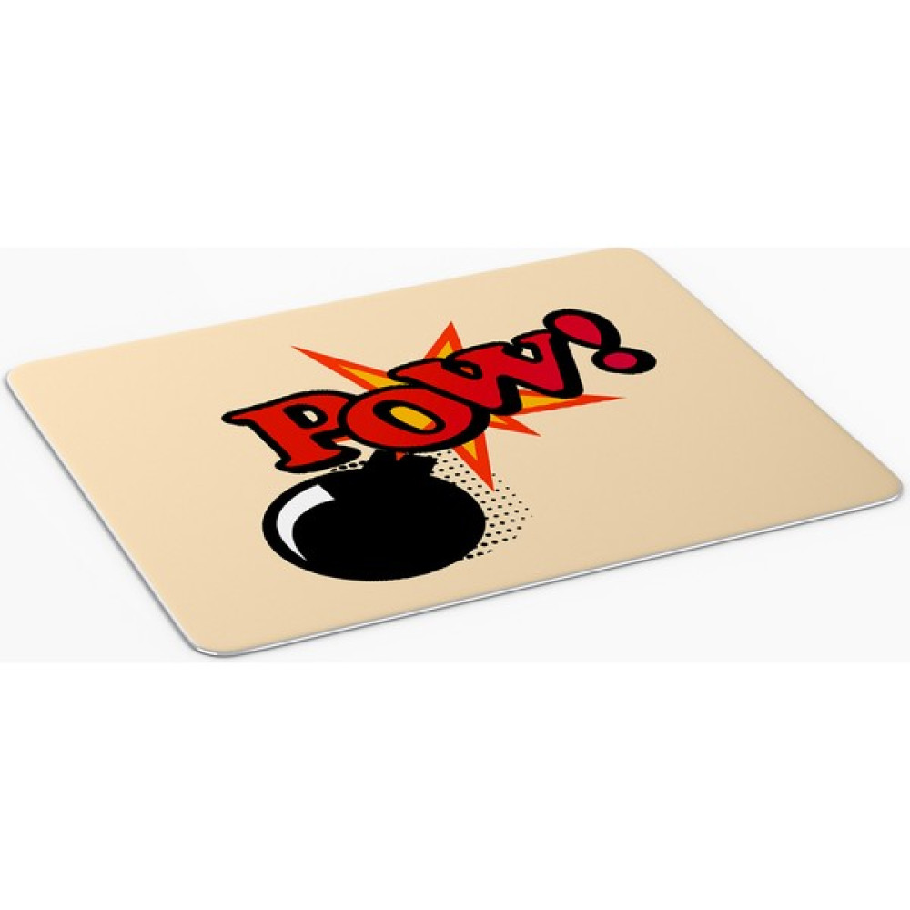 7 Renk Dekor Popart Pow Yazılı Kare Baskılı Mouse PAD-226 - Renkli Mouse Pad Fiyatı