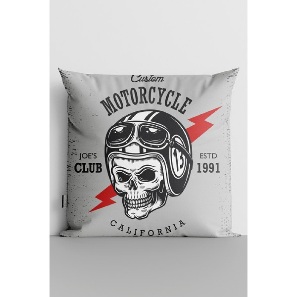 7 Renk Dekor Retro Motorcycles Yastık Kırlent Kılıfı Kırlent / Mobilya Yastığı Fiyatı