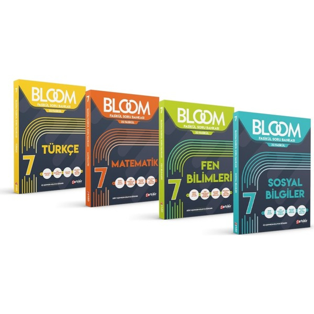 7 Sınıf 4 lu Bloom Tüm Dersler Set 32 Fasikül Soru Bankası (Kolaydan Zora Yeni Nesil Sorular) Tüm Dersler Fiyatı