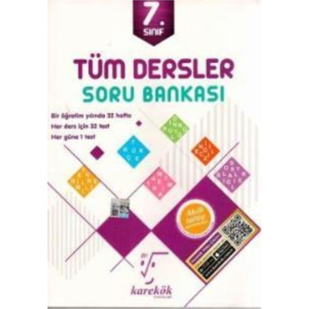 7. Sınıf Çözümlü Tek Kitap Tüm Dersler Soru Bankası Tüm Dersler Fiyatı
