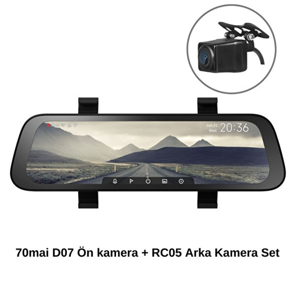 70Mai D07 Araç İçi Kamera + Rc05 Geri Görüş Kamerası Set Güvenlik Kameraları Fiyatı