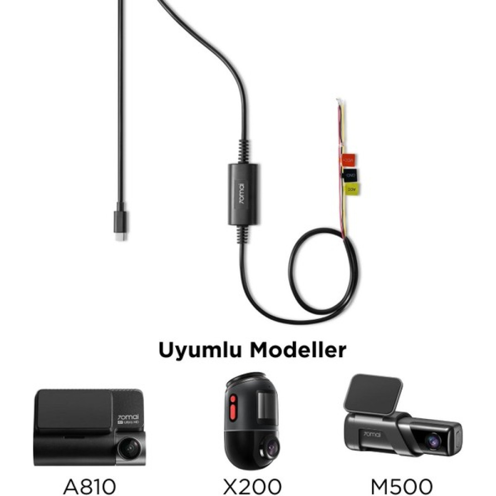 70MAI UP03 Park Gözetim Modu Kablosu M500 / Omni Hardwire Kit Oto Görüntü Sistemleri Fiyatı