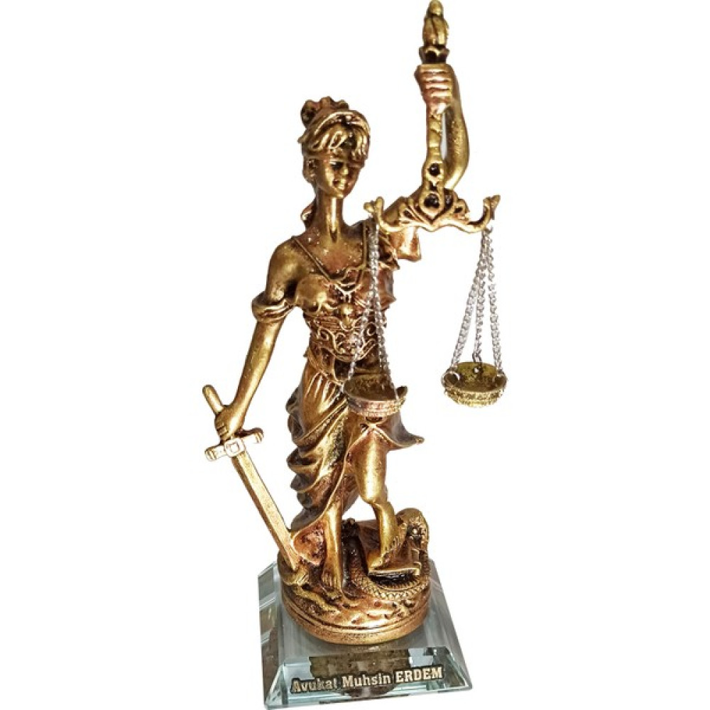 7/24 Hediye Adalet Terazisi Gold Ofis Makam Büro Hediyesi Hakim Savcı Avukat Hukuk Kalemlik Fiyatı