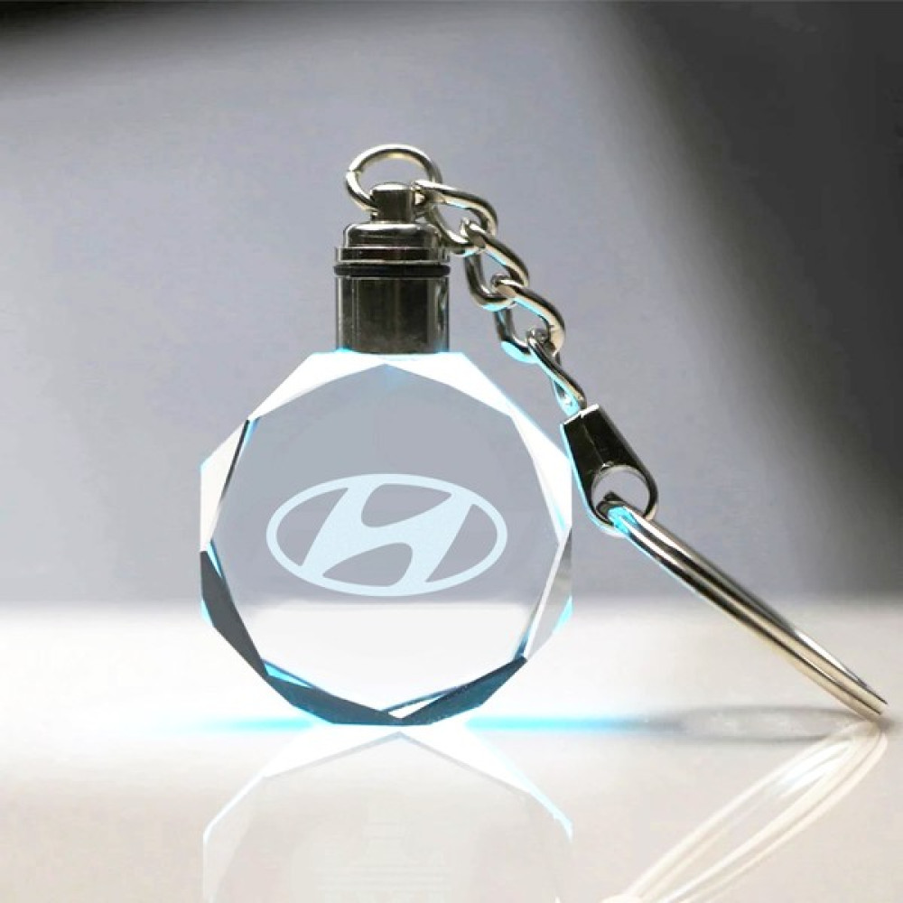7/24 Hediye Hyundai Logolu 2d Patlatma Kristal LED Işıklı Anahtarlık, Araba Anahtarlığı Anahtarlık Fiyatı