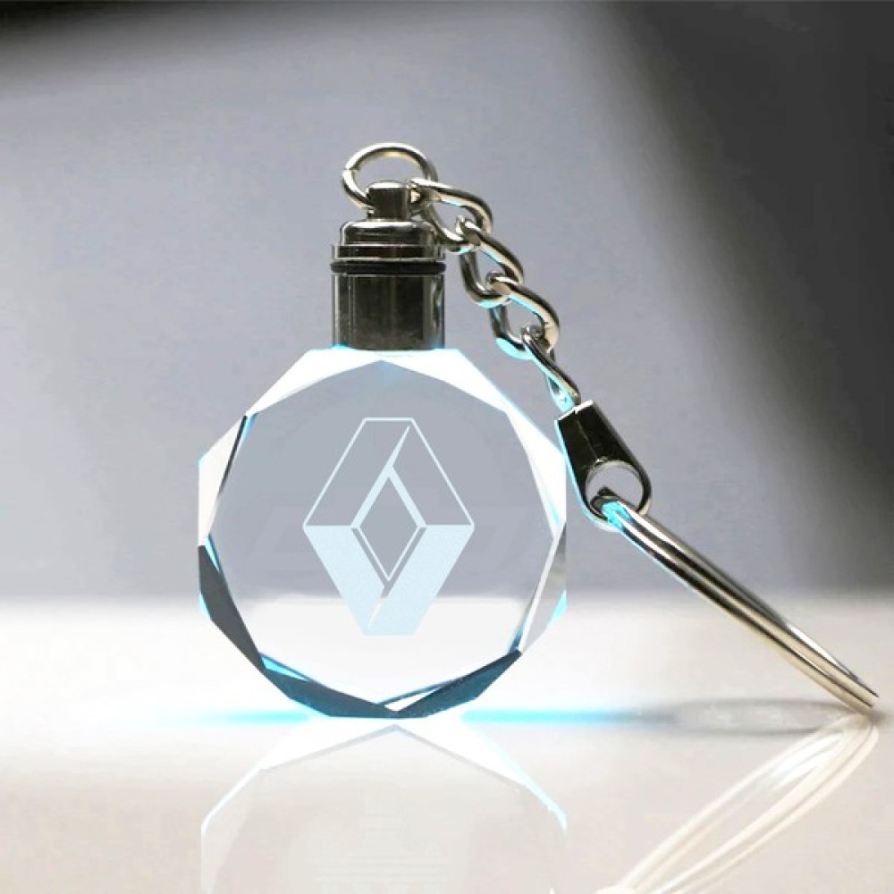 7/24 Hediye Renault Logolu 2d Patlatma Kristal LED Işıklı Anahtarlık, Araba Anahtarlığı Anahtarlık Fiyatı