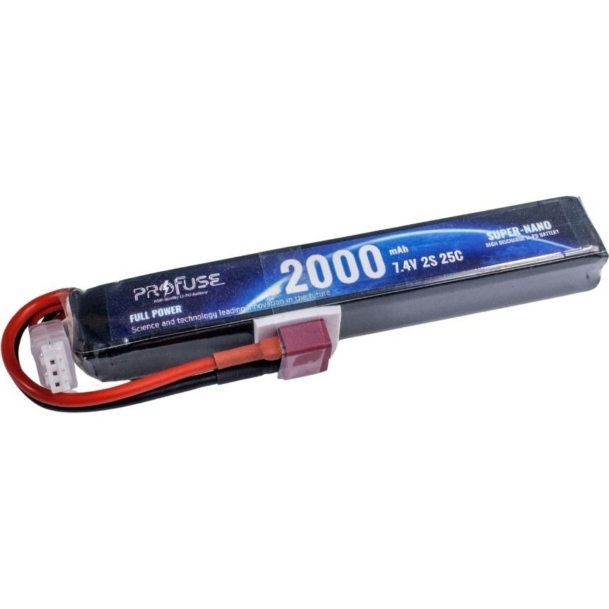 7,4V 2s 2000MAH 25C Airsoft Lipo Batarya - Mavi Diğer Fiyatı