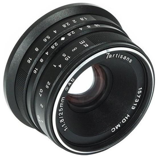 7artisans Panasonic-Olympus M43-Mount 25 mm F1.8 Manual Focus Prime Fixed Lens