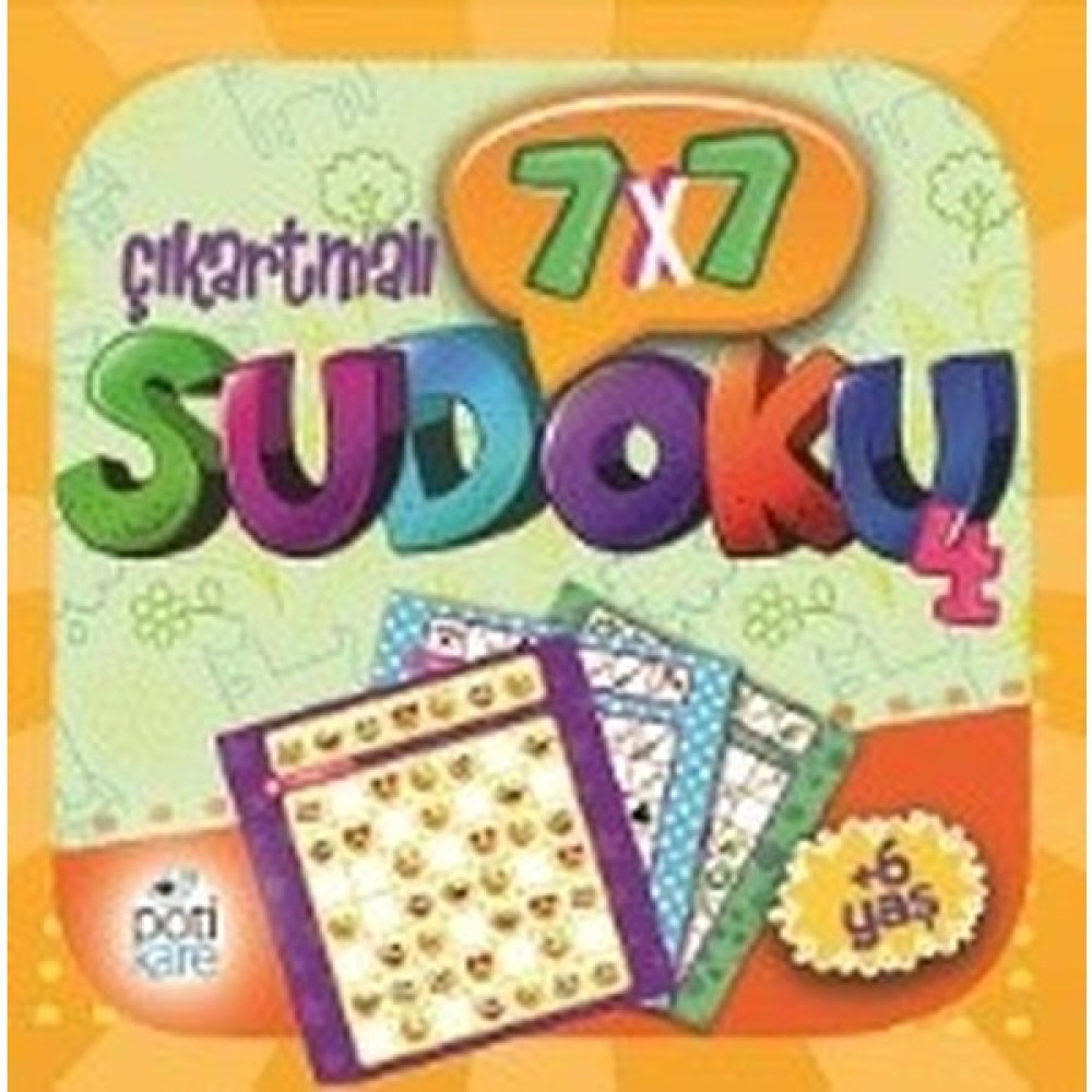 7X7 Çıkartmalı Sudoku 6+ (4) Okul Öncesi Eğitici & Öğretici Kitaplar Fiyatı