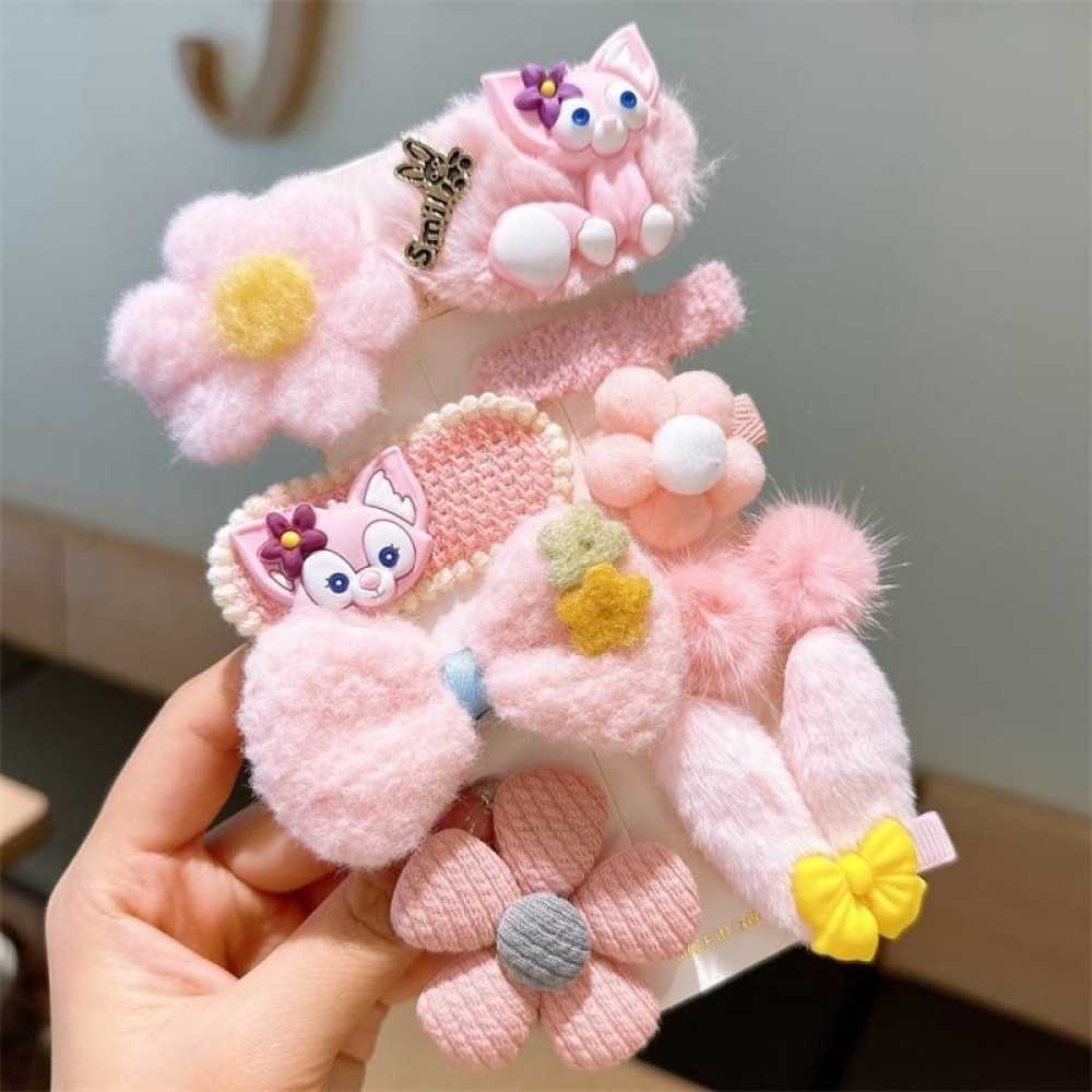 8 Adet Setkarikatür Hairclip Peluşçocuk Şaç Aksesuarları Sevimli Kız Çicek Tokalar Yan Kore Aksesuarları Anne Bebek Oyuncak Fiyatı