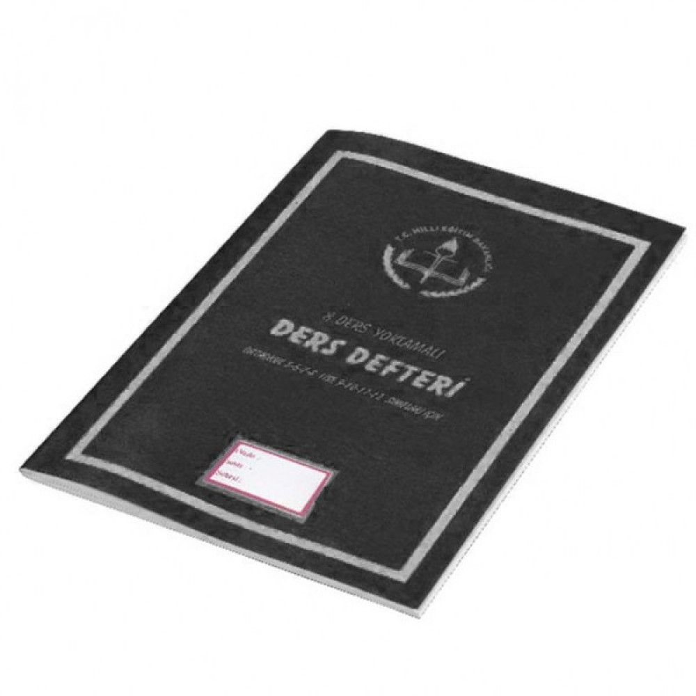 8 Derslik Ders Defteri Yoklamalı Plastik Kapak Defter Fiyatı