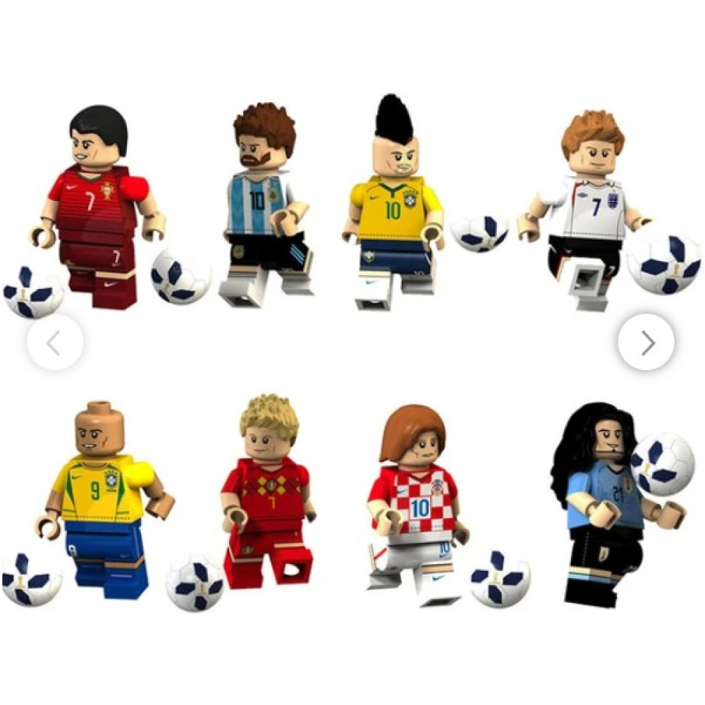 8 Parça Futbol Yıldızı Figürleri Messi Beckham Ronaldo Yapı Taşı Minifigure Oyuncaklar (Yurt Dışından) Legolar ( Yapım Oyuncakları ) Fiyatı