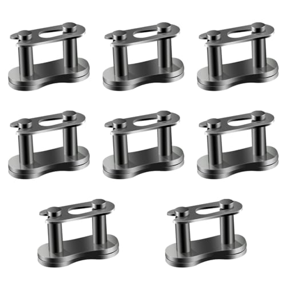 8 Pcs #35 Chain Master Link, Bike Chain Link Connector, Master Links for 35 Chain, #35 Roller Chain Connecting Links, Master Link Connector for Bike Mini Bike Bicycle Karting Pit ATV Scooter
