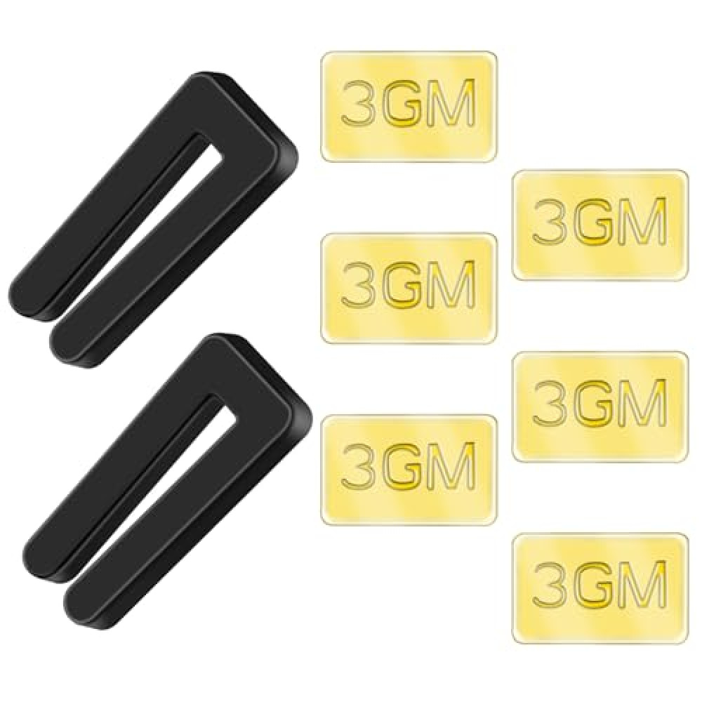 8 PCS Ceiling Fan Blade Balancing Kit, 2 Set Ceiling Fan Balancing Kit Including 2 pcs Plastic Fan Balancing Clips and 6 pcs Metal Self-Adhesive 3G Weight for Ceiling Fan Weight Balancing