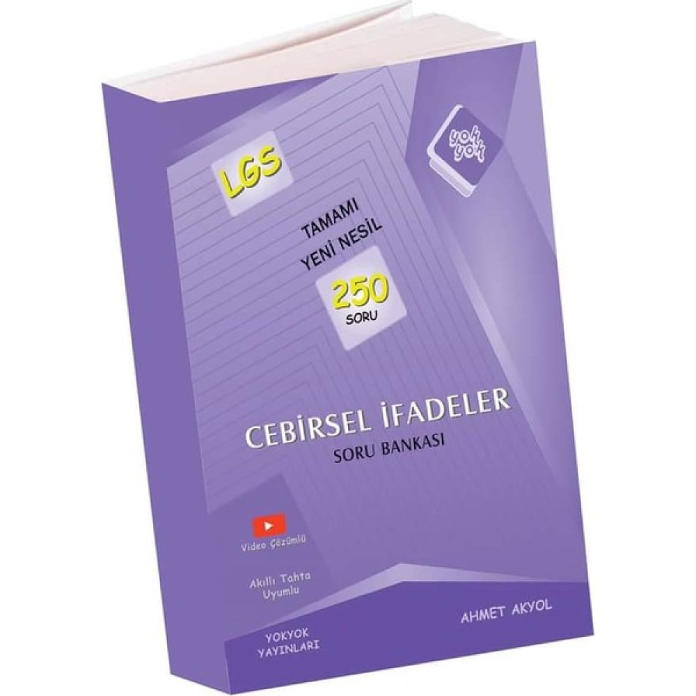 8. Sınıf Cebirsel Ifadeler 250'şer Soru Bankası Kaynak Kitapları Fiyatı