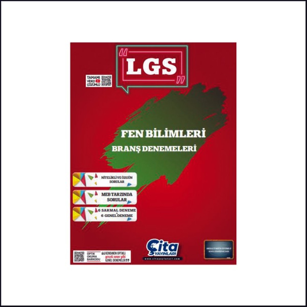 8. Sınıf LGS Fen Bilimleri Branş Denemeleri / Çita Kaynak Kitapları Fiyatı