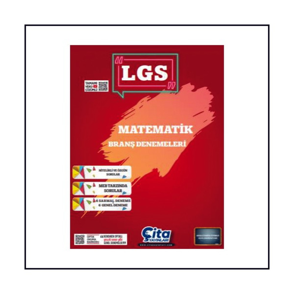 8. Sınıf LGS Matematik Branş Denemeleri / Çita Kaynak Kitapları Fiyatı