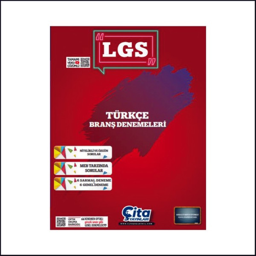 8. Sınıf LGS Türkçe Branş Denemeleri / Çita Kaynak Kitapları Fiyatı