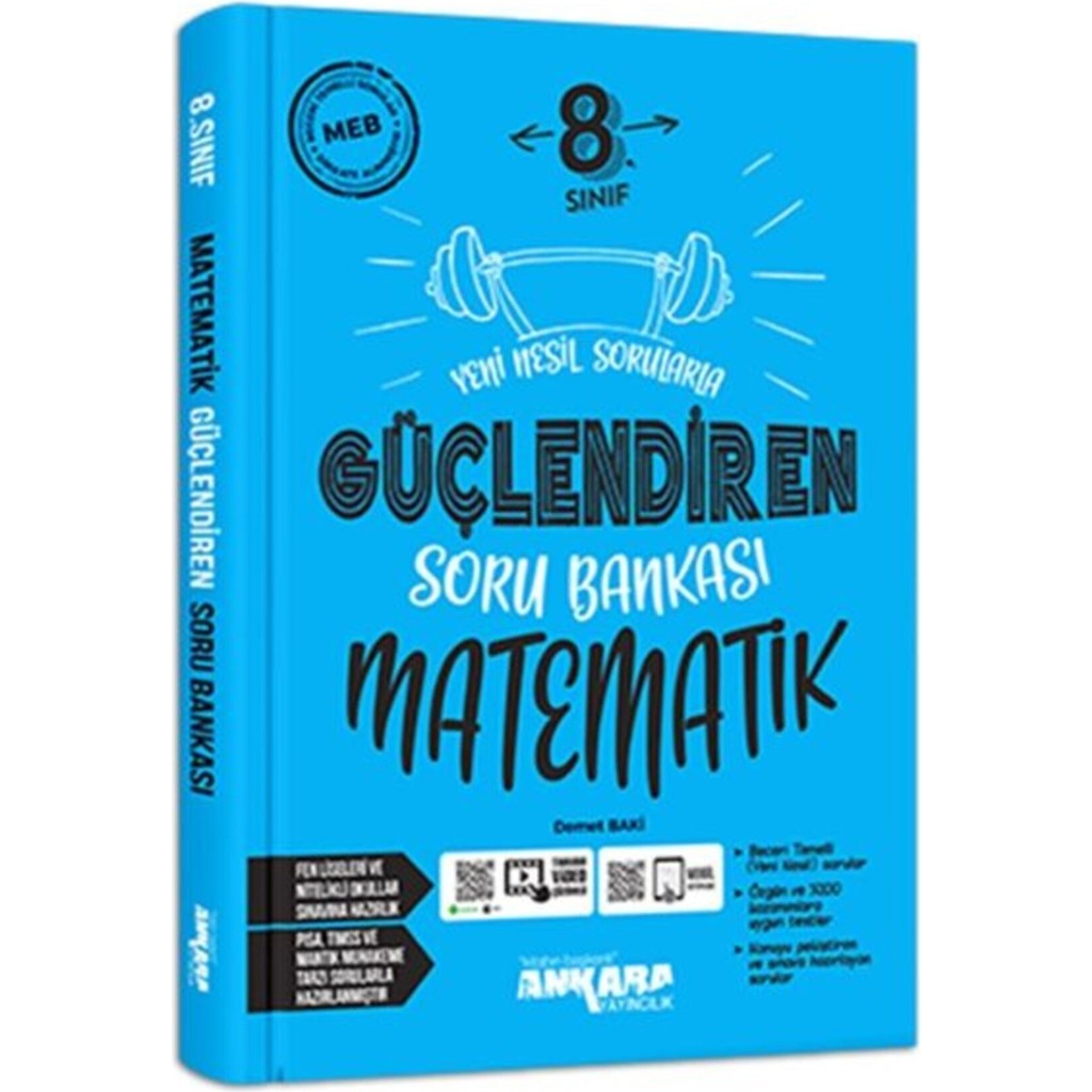 8. Sınıf Matematik Güçlendiren Soru Bankası Ankara Yayıncılık Kaynak Kitapları Fiyatı