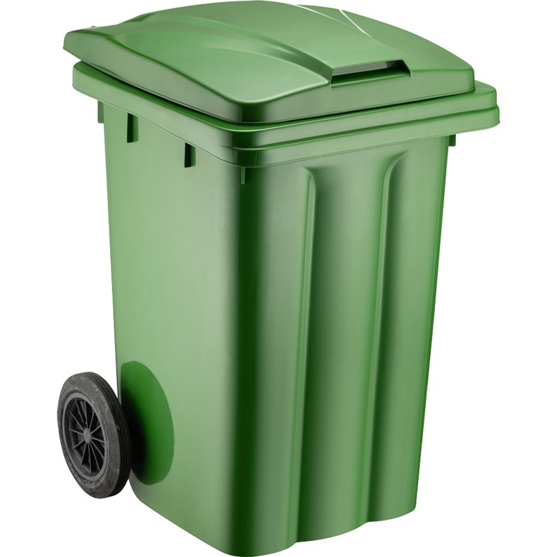 80 Litre Yeşil Tekerlekli Plastik Çöp Konteyneri Diğer Fiyatı