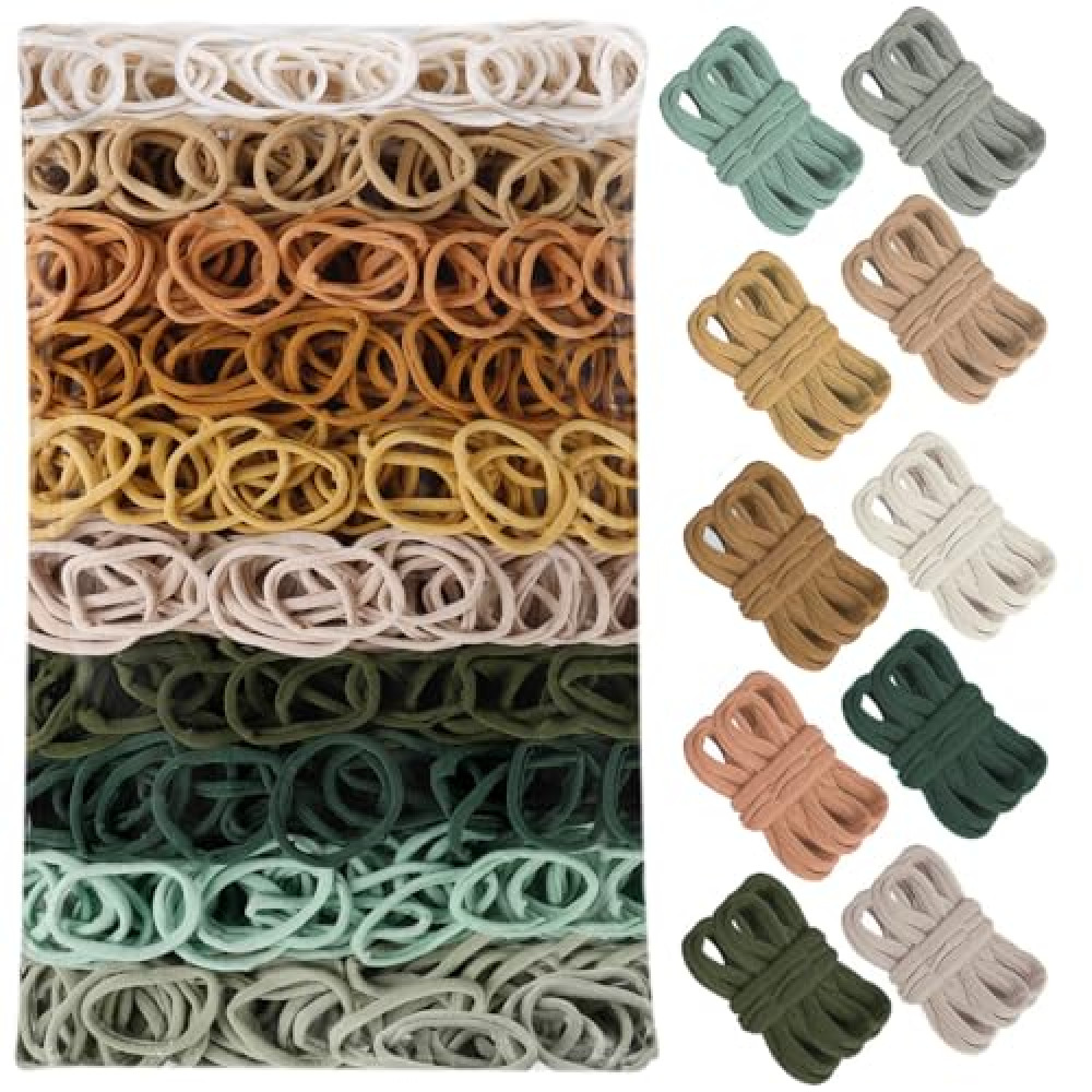 800 PCS Loom Loops Potholder 6" 7" inch DIY Arts Crafts for Kids and Adults Potholder Plain Knitting Loops Weaving Flexible Loom Kit Colorful Elastic Ideal for Girls Ages DIY Crafts Supplies