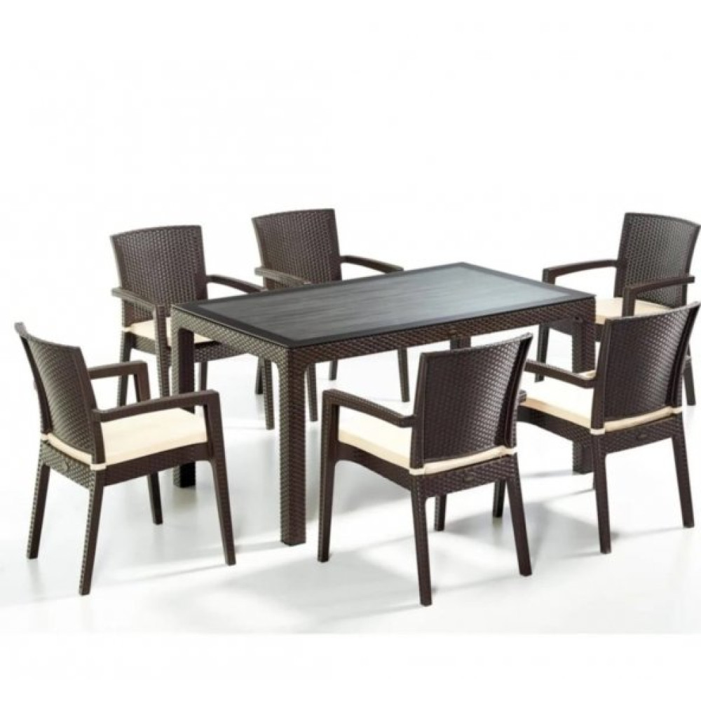 80X140 Delta  Rattan  Camlı Mınderlı Takım Mobilya & Dekorasyon Fiyatı