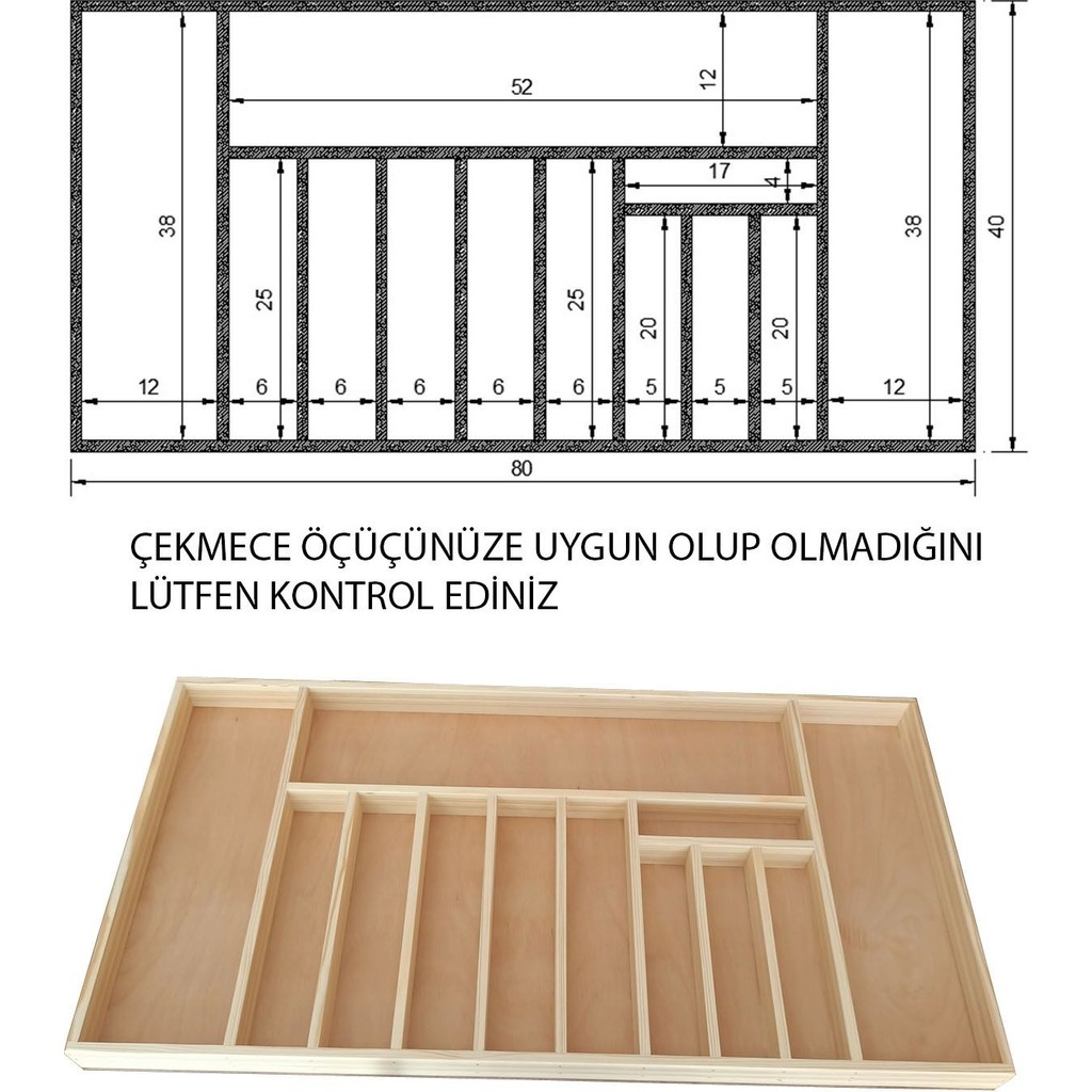 80X40 cm Ayfiwood Ahşap Kaşıklık Çekmece Içi Yemek Takımı ve Servis Gereçleri Düzenleyici Organizer - 80 x 48 cm SSD / Solid State Drive Fiyatı