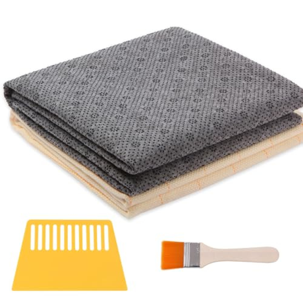 83"x59" Tufting Cloth with Marked Lines, 74.8"x39.4" Tufting Non-Slip Backing Fabric, Monk Cloth Punch Needle Fabric for DIY Rug-Punch Tufting Gun
