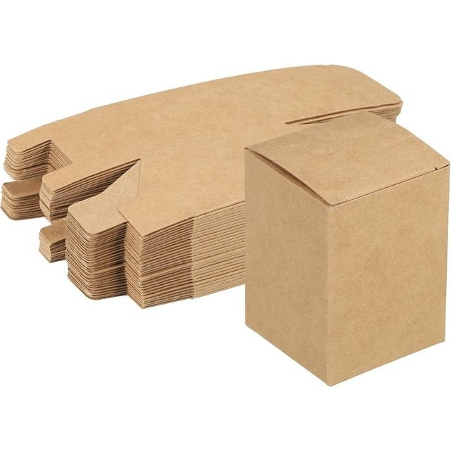 8,4X8,4X13,4 cm E-Ticaret Kutusu - Mum Kutusu -Kraft- 50 Adet - Kahverengi Diğer Fiyatı