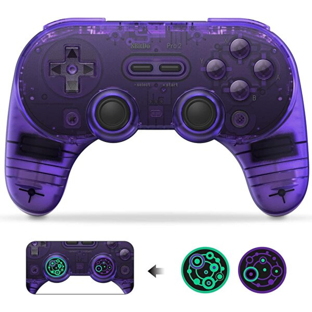 8bitdo Pro 2 Bluetooth Controller Nintendo Switch Kablosuz Transparan Mor Oyun Kolu Konsol Aksesuarları Fiyatı