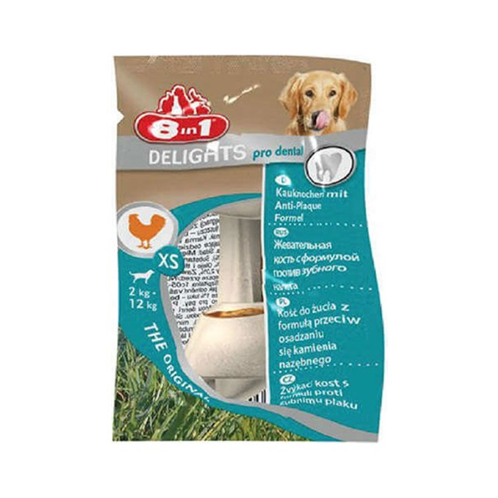 8in1 Delights Dental Bones Köpek Ağız Bakım Burgu Kemiği Xs 12 gr Evcil Hayvan Ürünleri Fiyatı