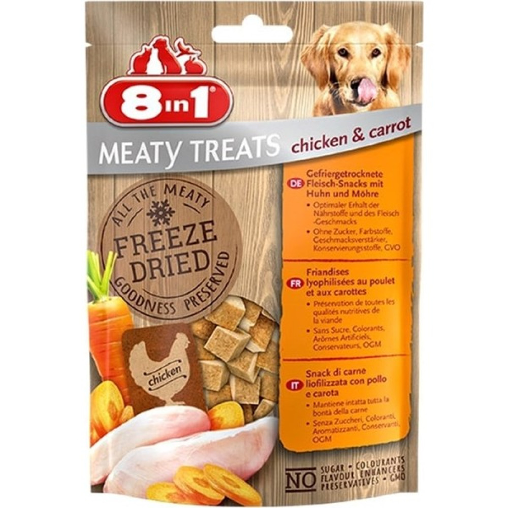 8in1 Freeze Dried Tavuklu Havuçlu Doğal Ödül 50 Gr Evcil Hayvan Ürünleri Fiyatı