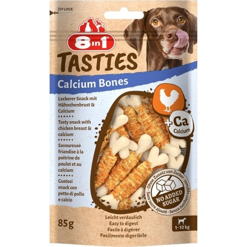 8in1 Tasties Calcium Bones Tavuk Sargılı Köpek Ödülü 85 gr Evcil Hayvan Ürünleri Fiyatı