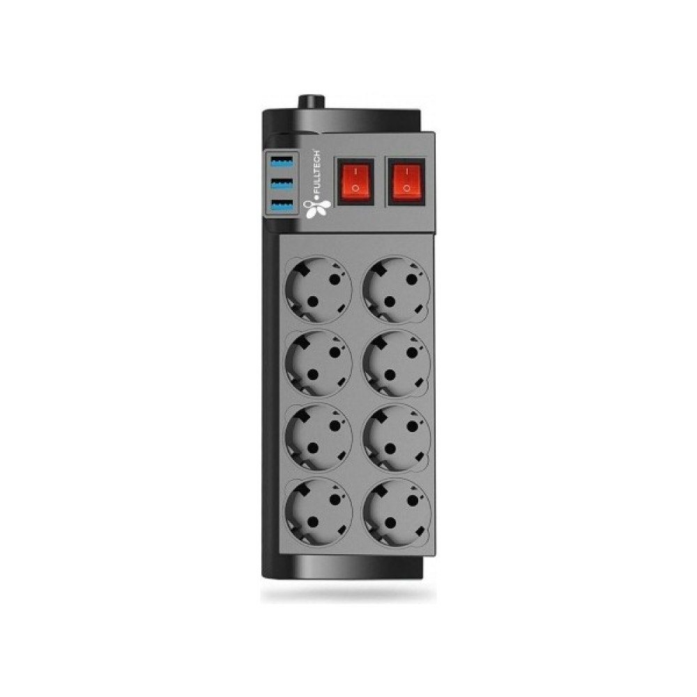 8'li Priz 2 Metre Uzatma Kablosu Çoklu Korumalı 3 USB Li Çok Kullanışlı Priz Termal Akım Prizler Fiyatı