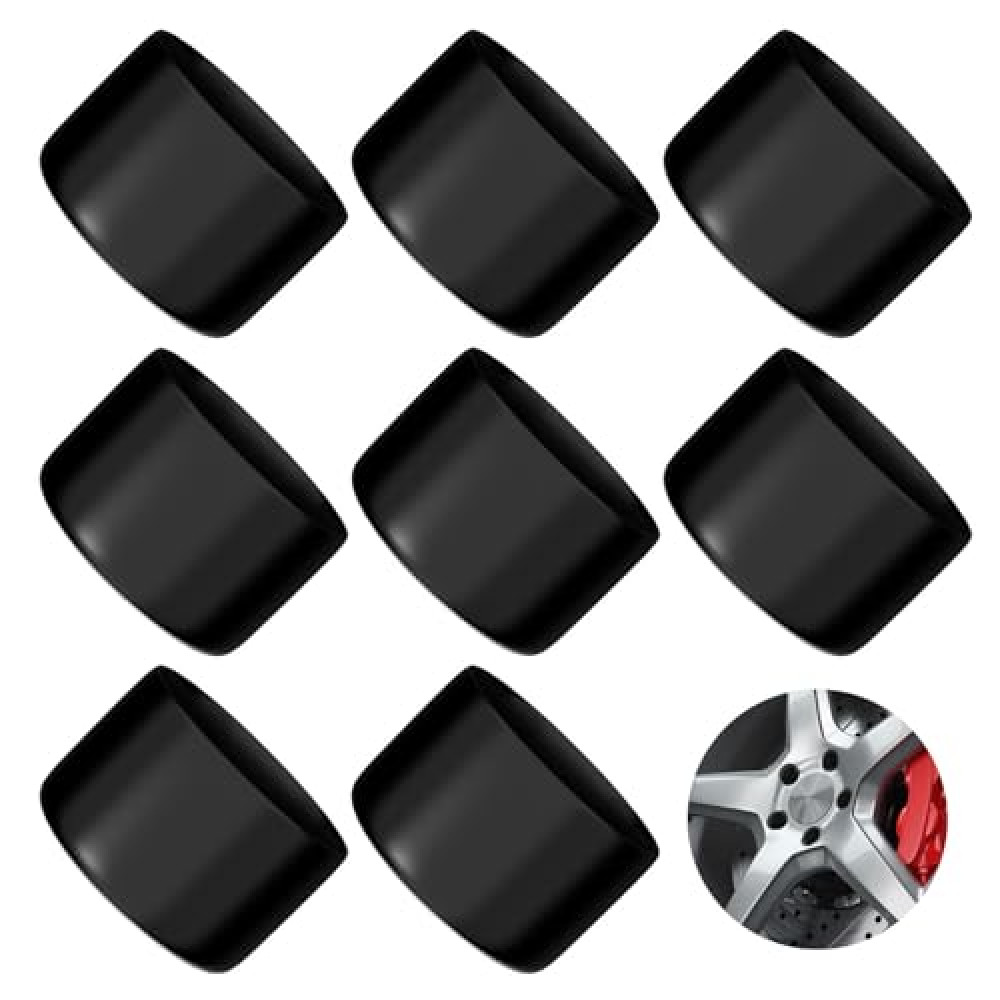 8PCS 1.98-Inch Bearing Bars Cover, Bearing Caps for Trailer Bearing Dust Cap, Rubber Trailer Hub Cap Buddy Bearings for Trailers & Trailer Hub Grease Cap Bearing Buddy Caps (Black)