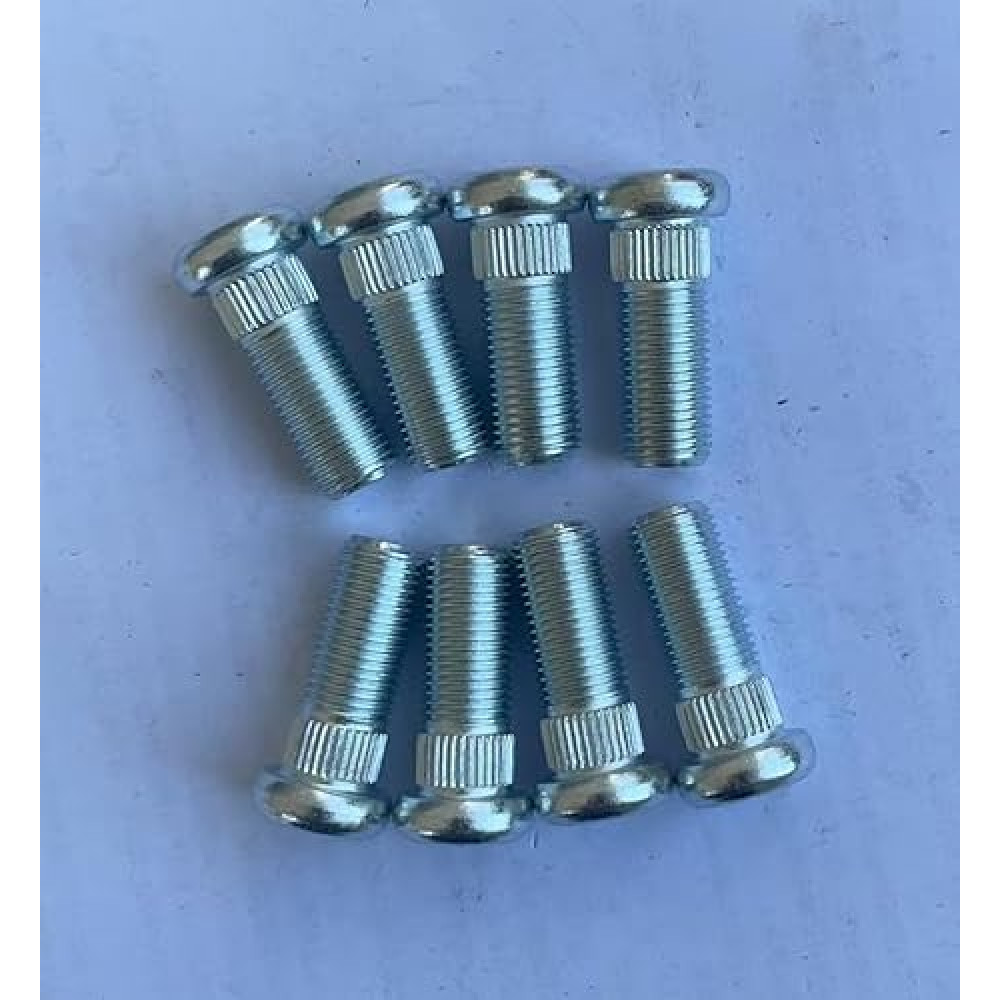 8PCS Front Rear Wheel Bolt Lug Studs 101922201 416-061 Compatible with Club Car DS Golf Cart Gas Electric 1982-up Replace 1034779-01 1011304 102353401