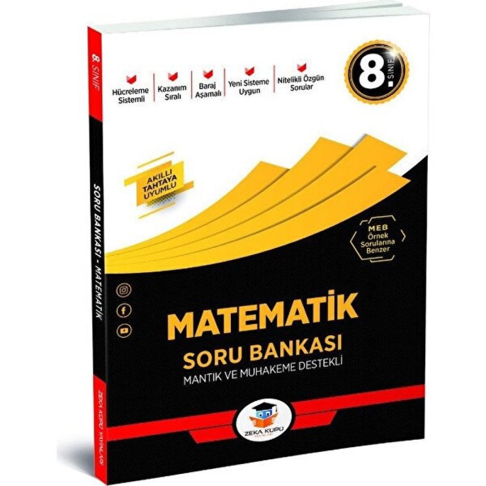 8.Sınıf Matematik Soru Bankası Zeka Küpü Yayınları Matematik Fiyatı